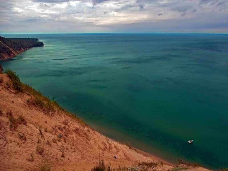 Sandy Dune Overlooking Lake