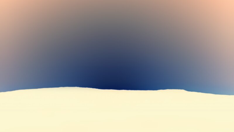 Sandy Dune under Sky — Blue