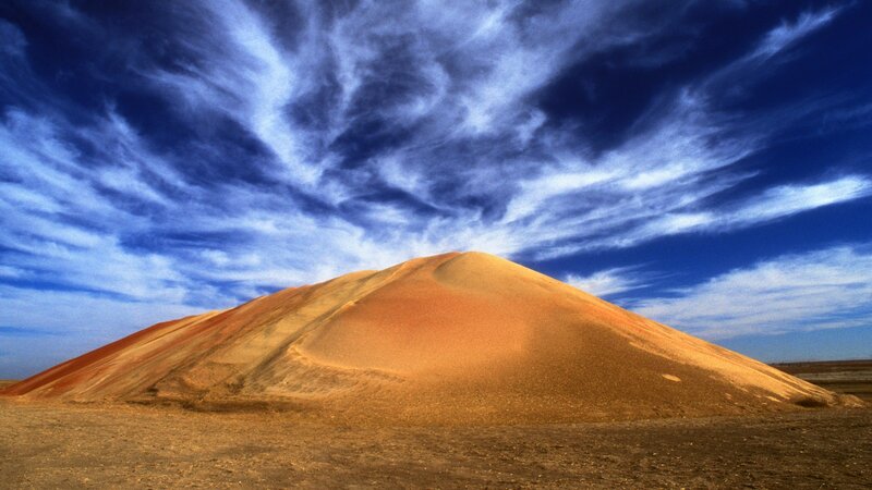 Sandy Dune under Sky