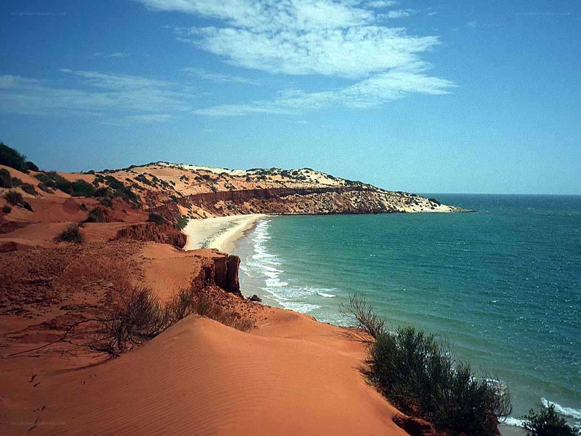 sandy dunes by the sea