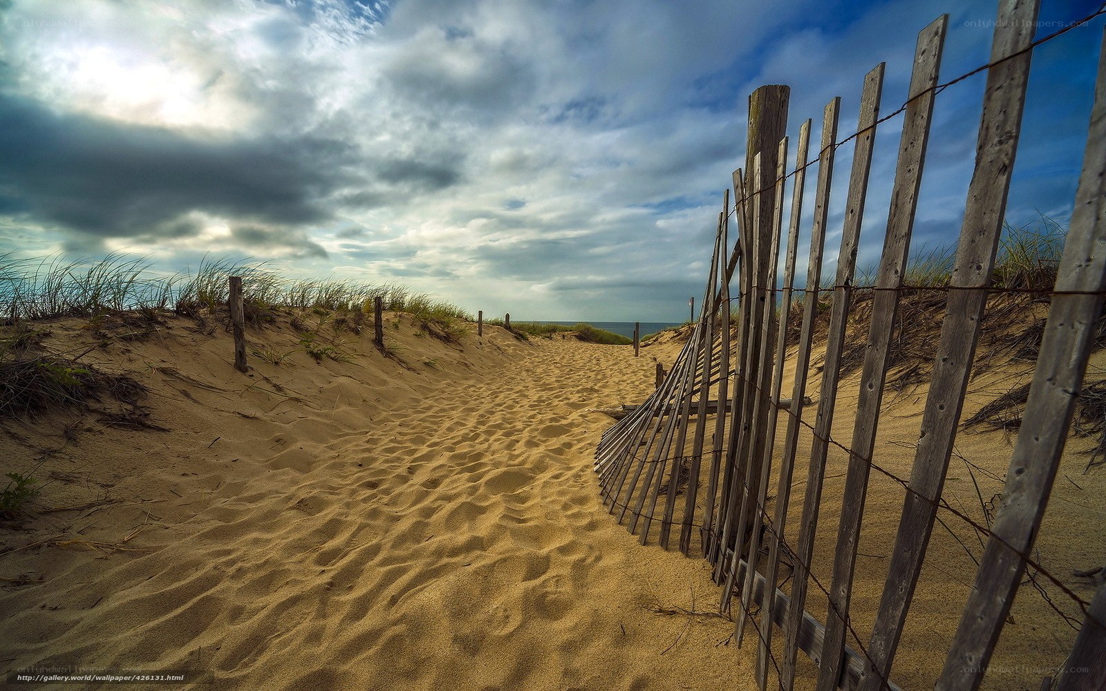 Sandy path to the beach