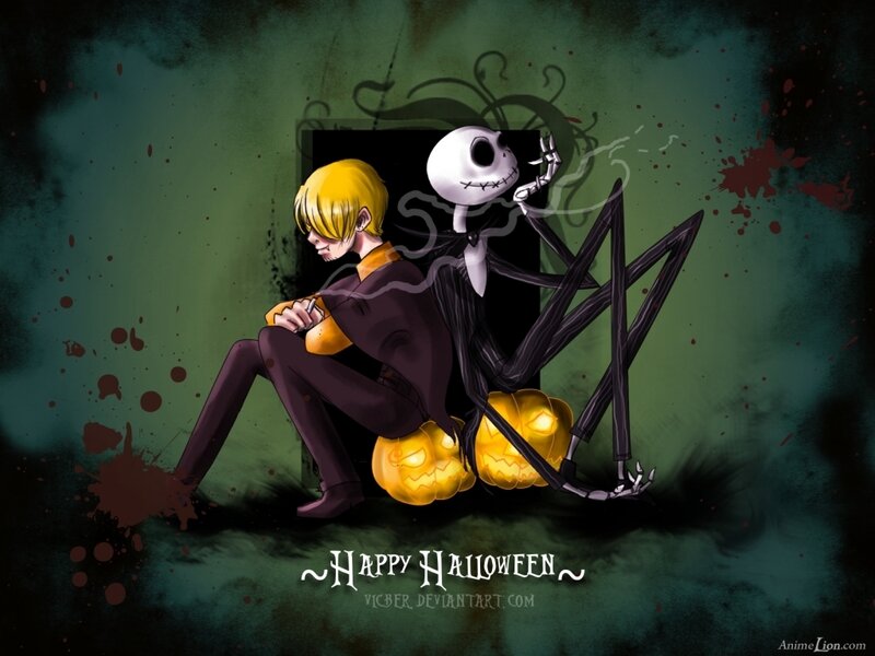 Sanji and Jack Halloween art