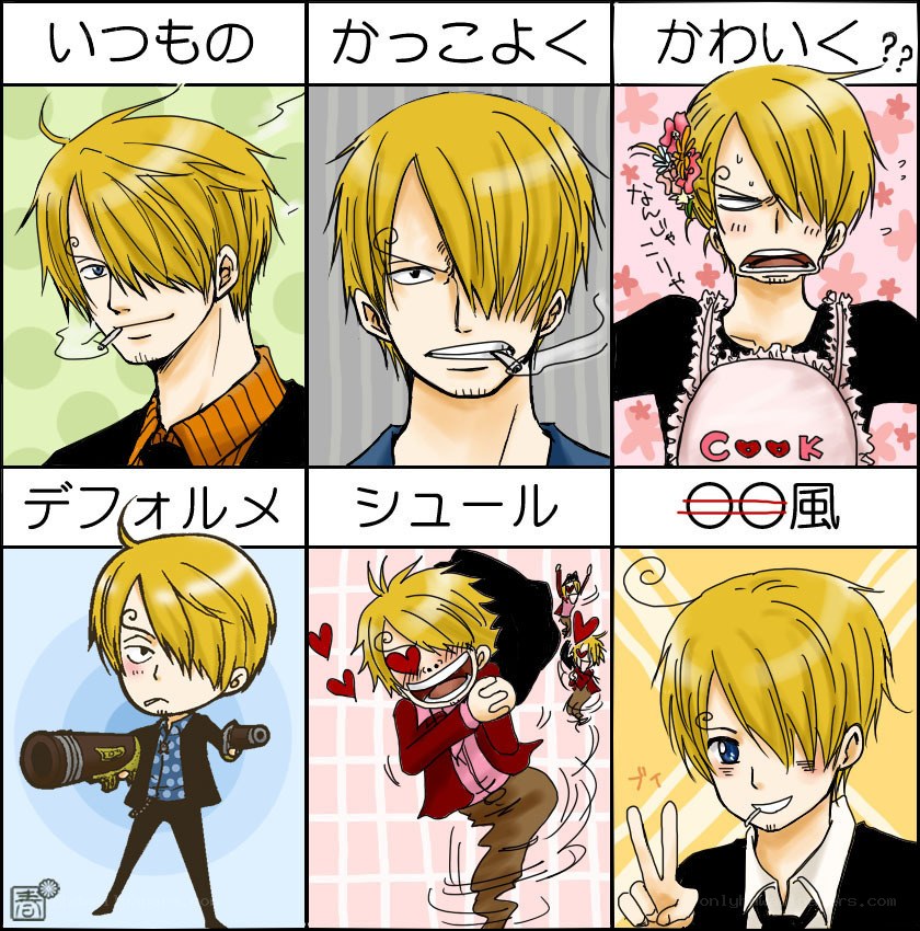 Sanji character styles
