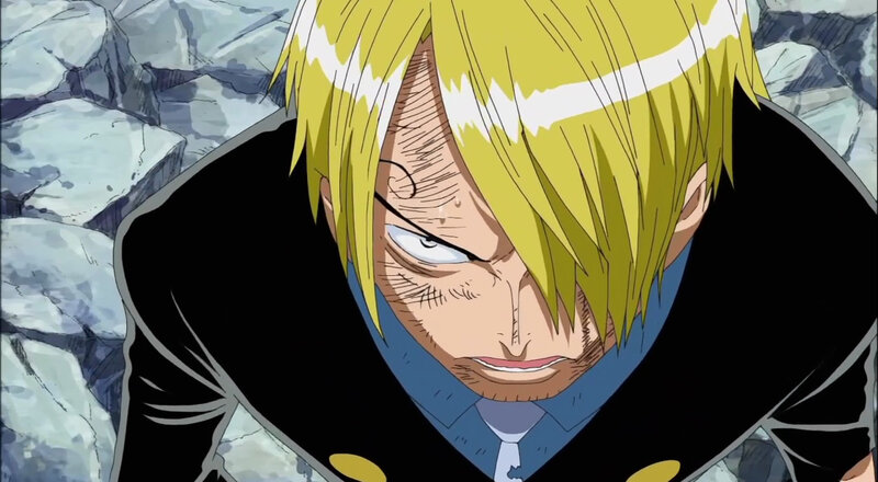 Sanji in a tense moment