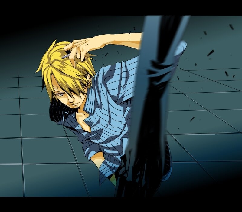 Sanji in action