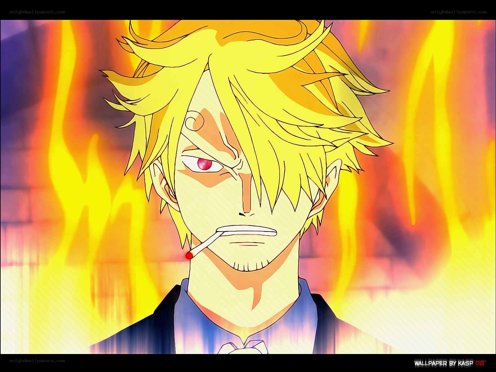 Sanji in flames