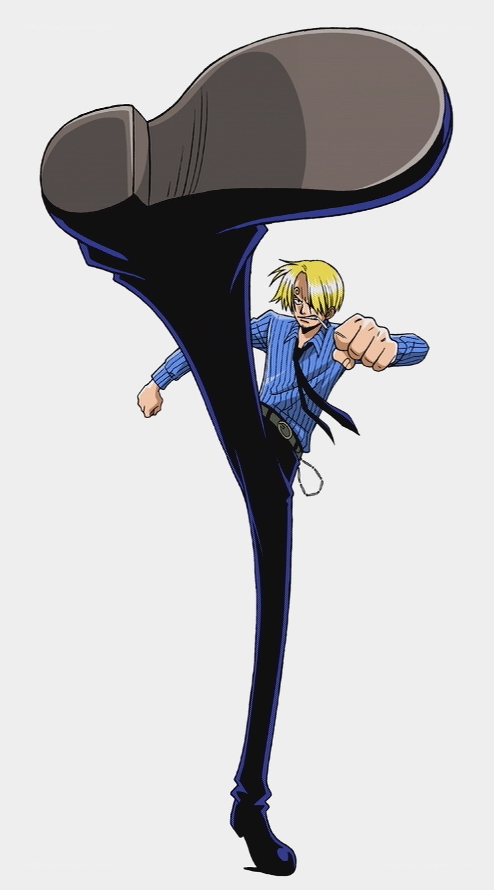 Sanji performing a high kick