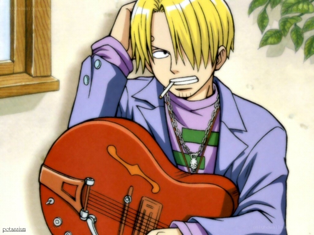 Sanji with guitar