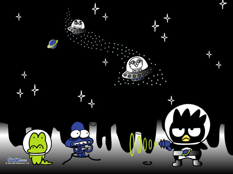 Sanrio characters in space