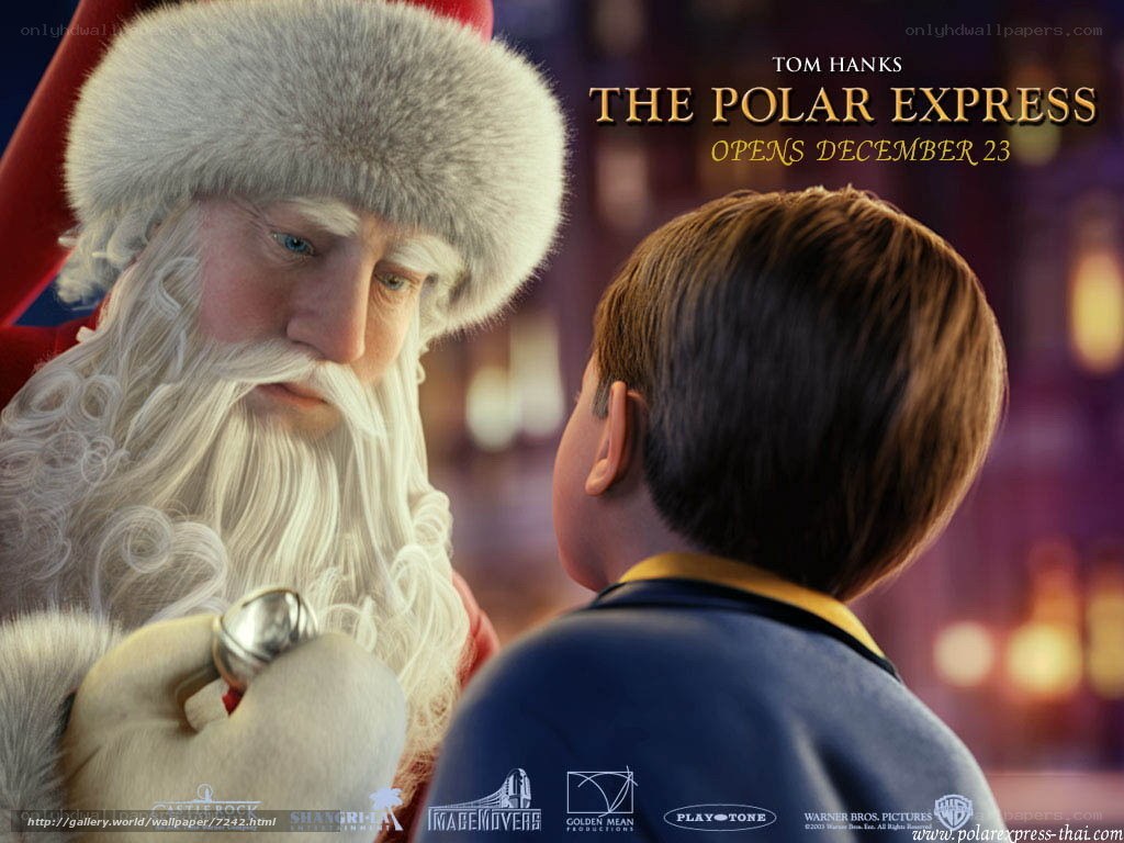 Santa and boy in Polar Express