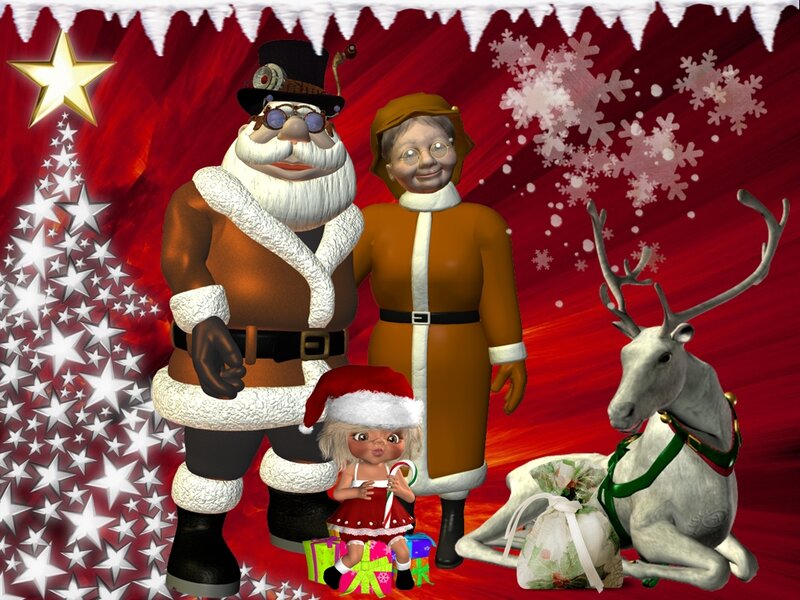 Santa and Family