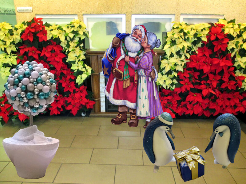 Santa and Mrs. Claus — Red, Festive