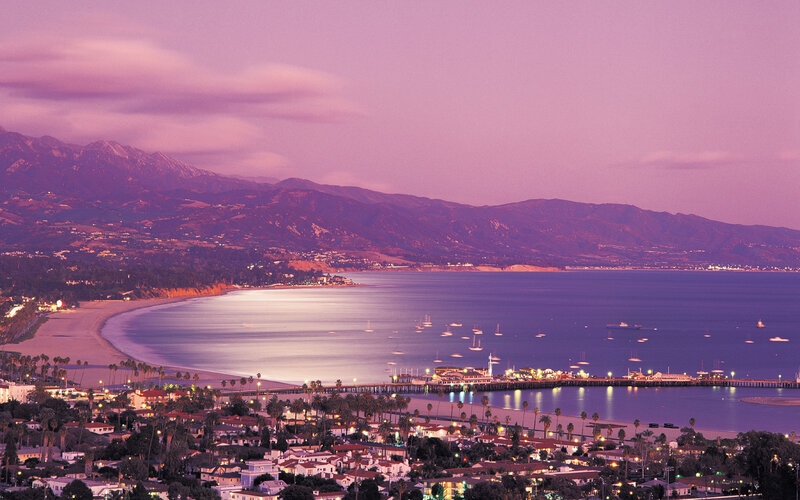 Santa Barbara Harbor at Dusk