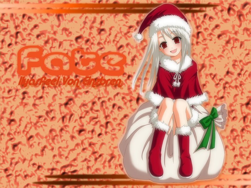 Santa-clad anime girl