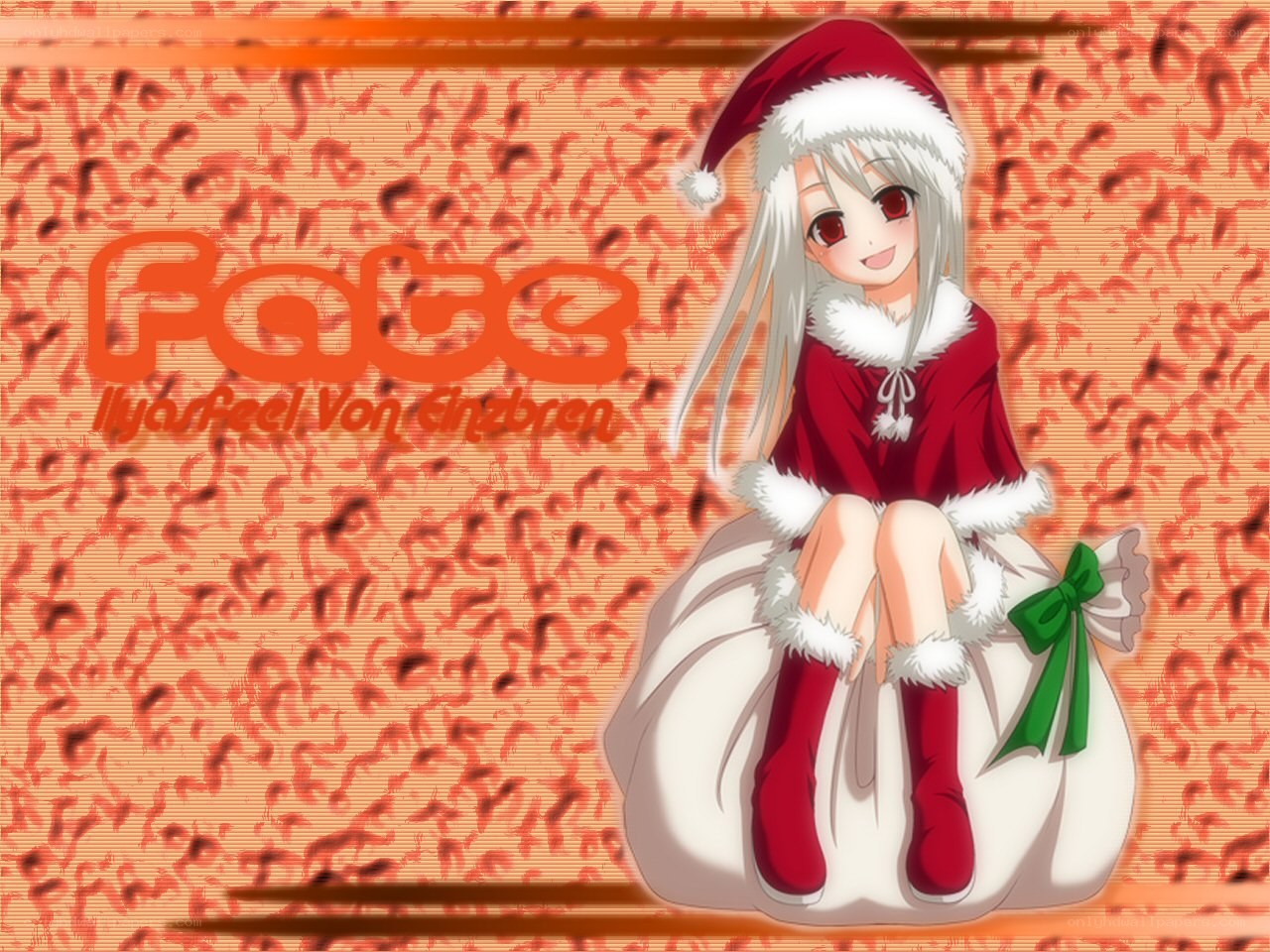 Santa-clad anime girl