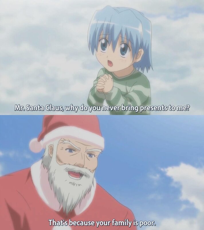 Santa Claus and child