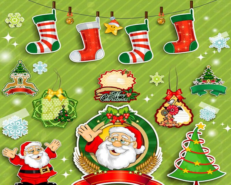 Santa Claus and Christmas Decorations