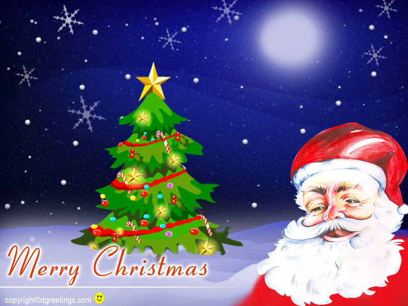 Santa Claus and Christmas Tree