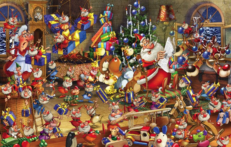 Santa Claus and Elves — Red, Chaotic