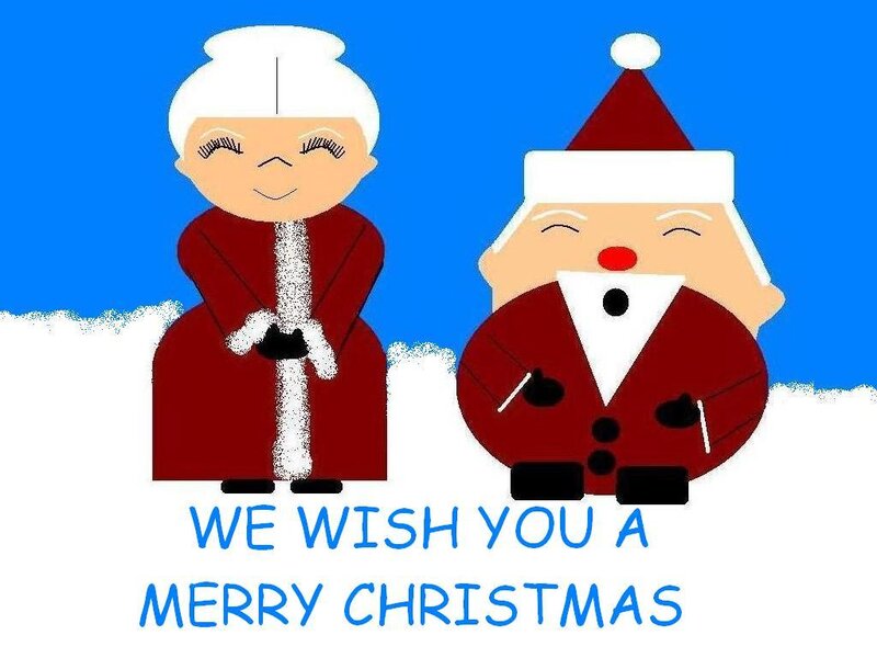 Santa Claus and Mrs. Claus