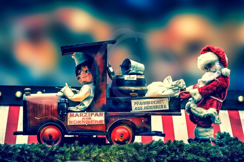 Santa Claus and Puppet