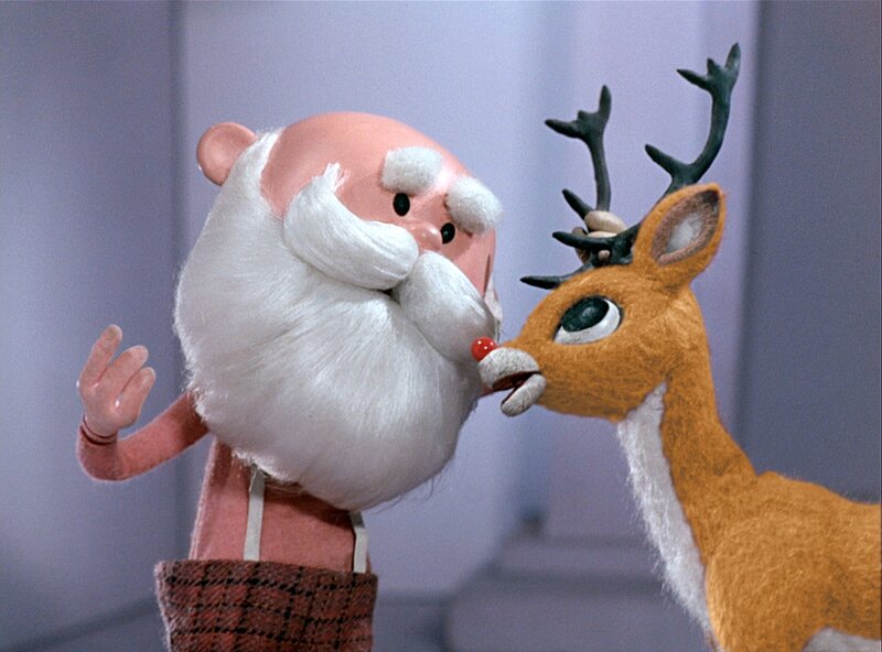 Santa Claus and Reindeer — White, Festive, Stop-motion Animation