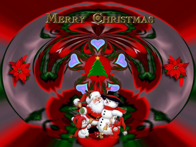 Santa Claus and Snowmen