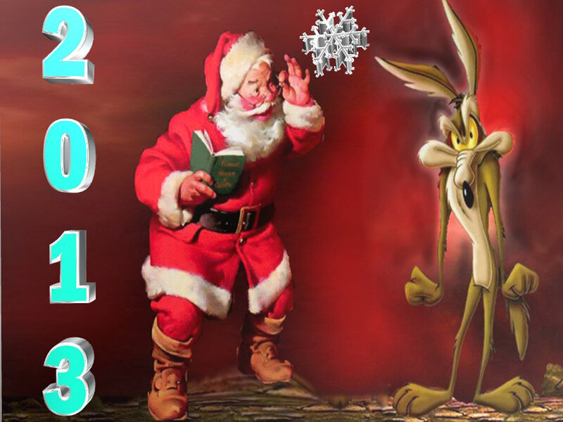 Santa Claus and Wile E. Coyote