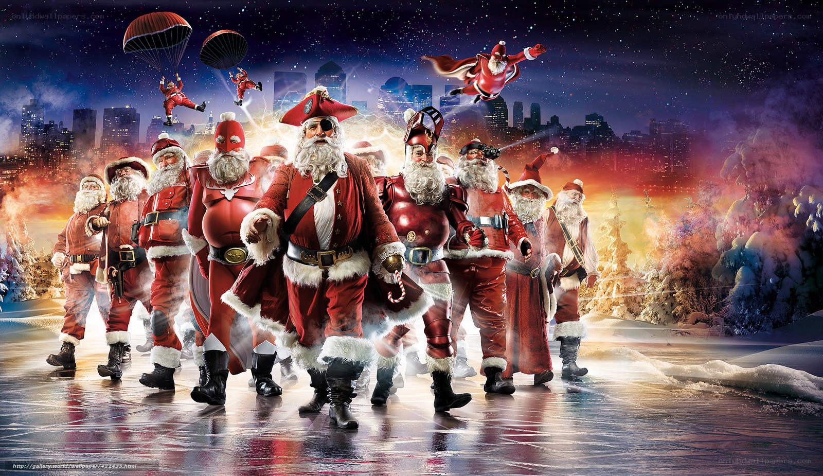 Santa Claus army advances