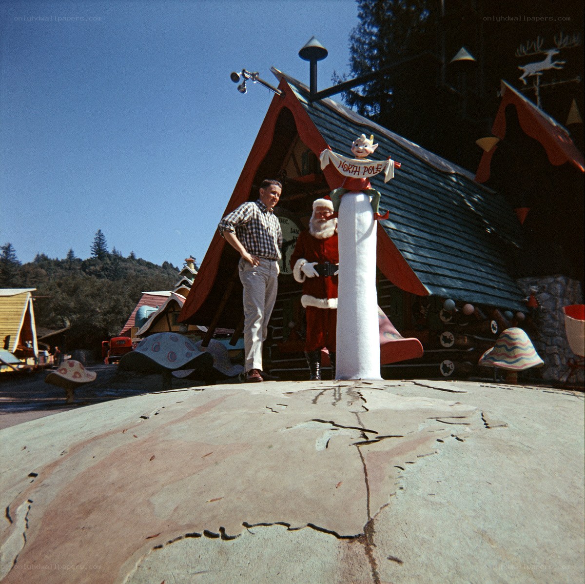Santa Claus at a theme park