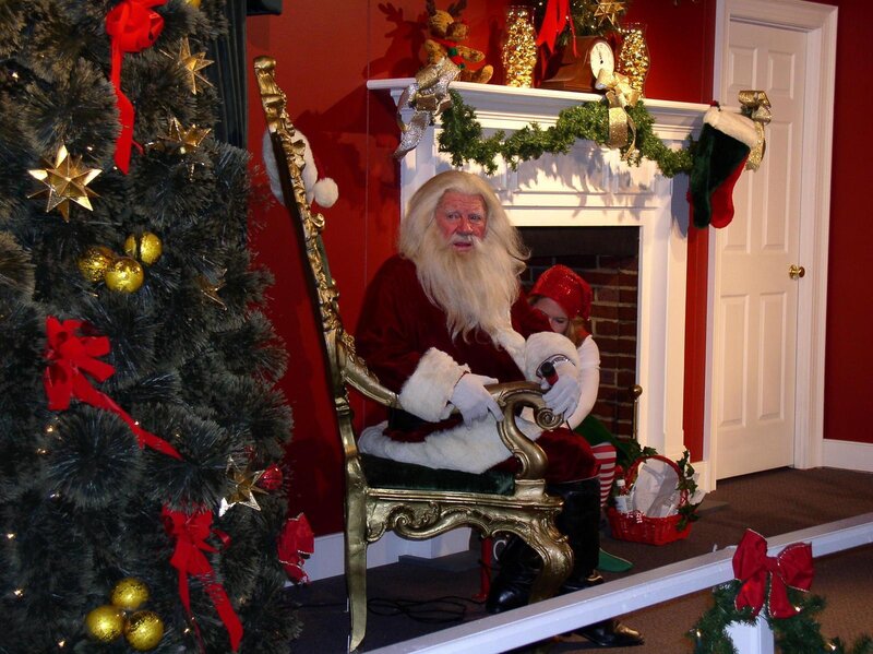 Santa Claus at Christmas display