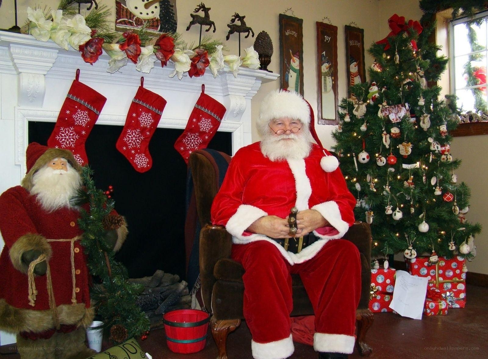 Santa Claus at Christmas