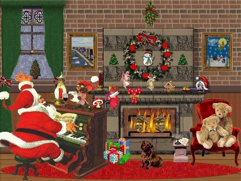 Santa Claus at Piano