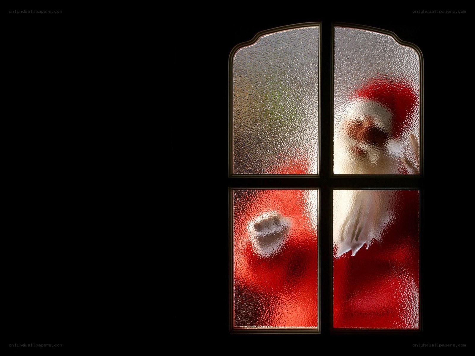 Santa Claus at the window
