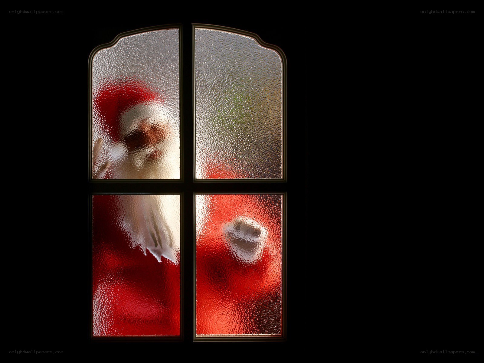 Santa Claus at the window