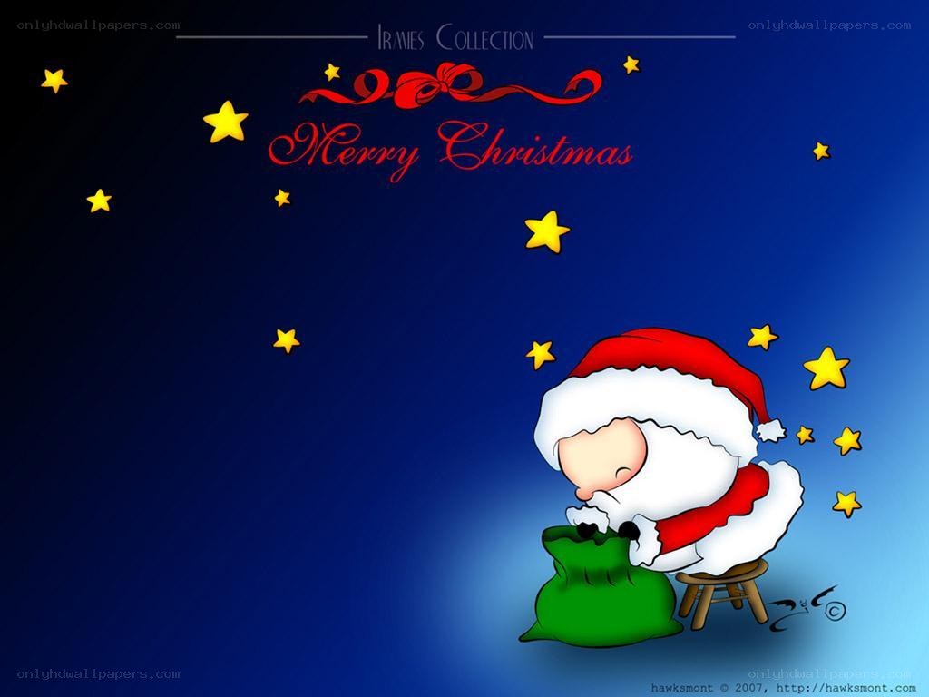 Santa Claus cartoon wallpaper