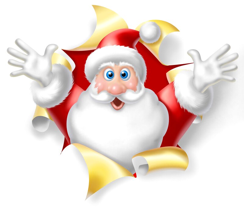 Santa Claus Character — Red, Festive