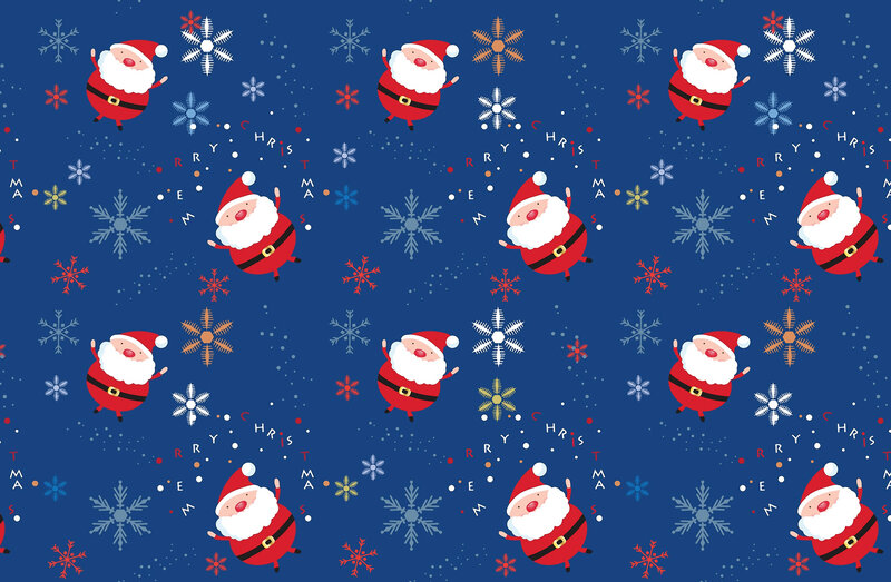 Santa Claus Characters — Blue
