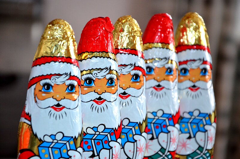 Santa Claus chocolate candies