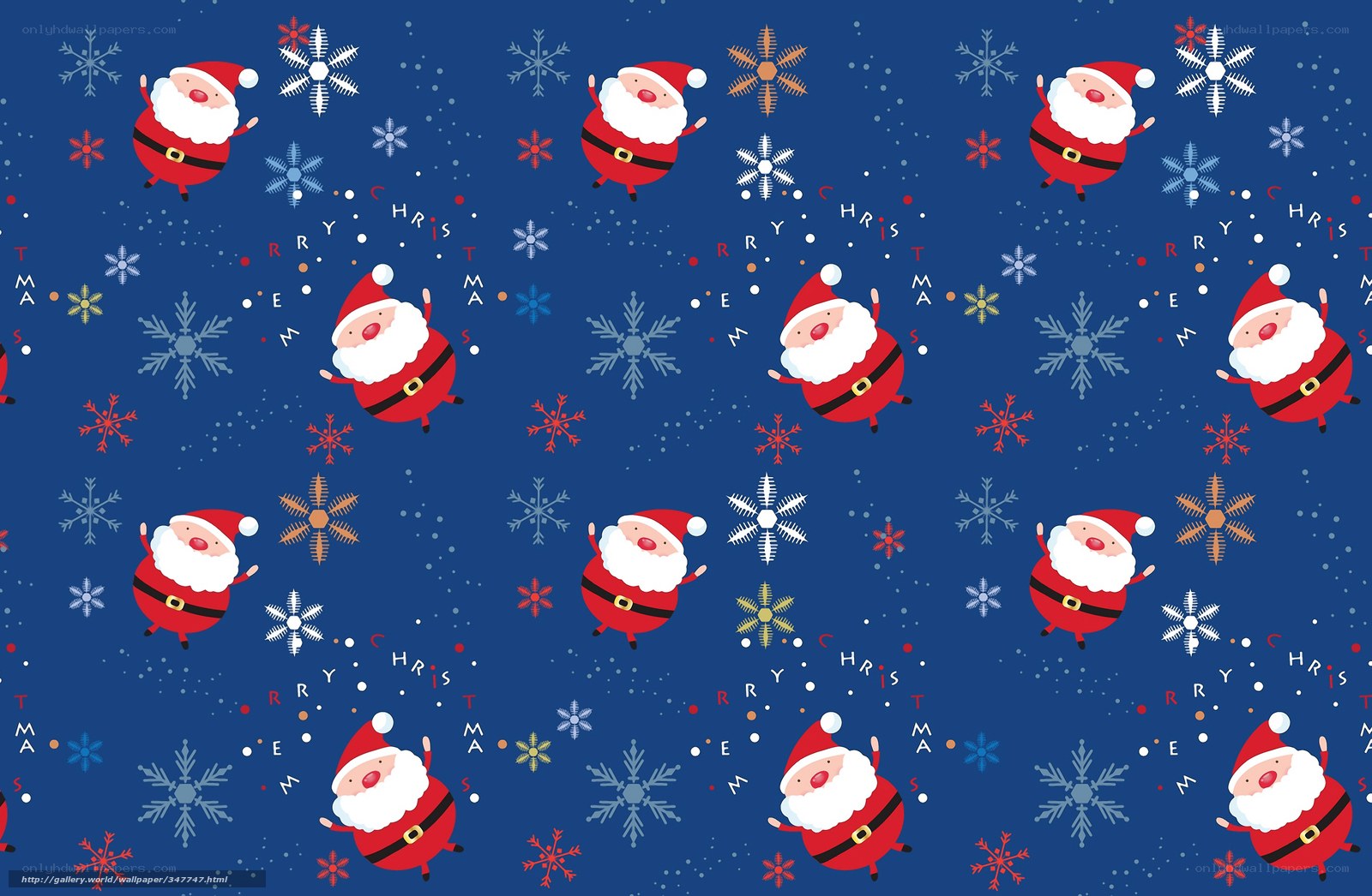 Santa Claus Christmas pattern
