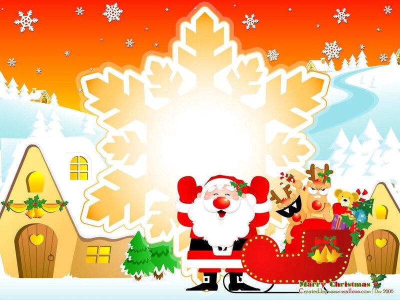 Santa Claus Christmas scene