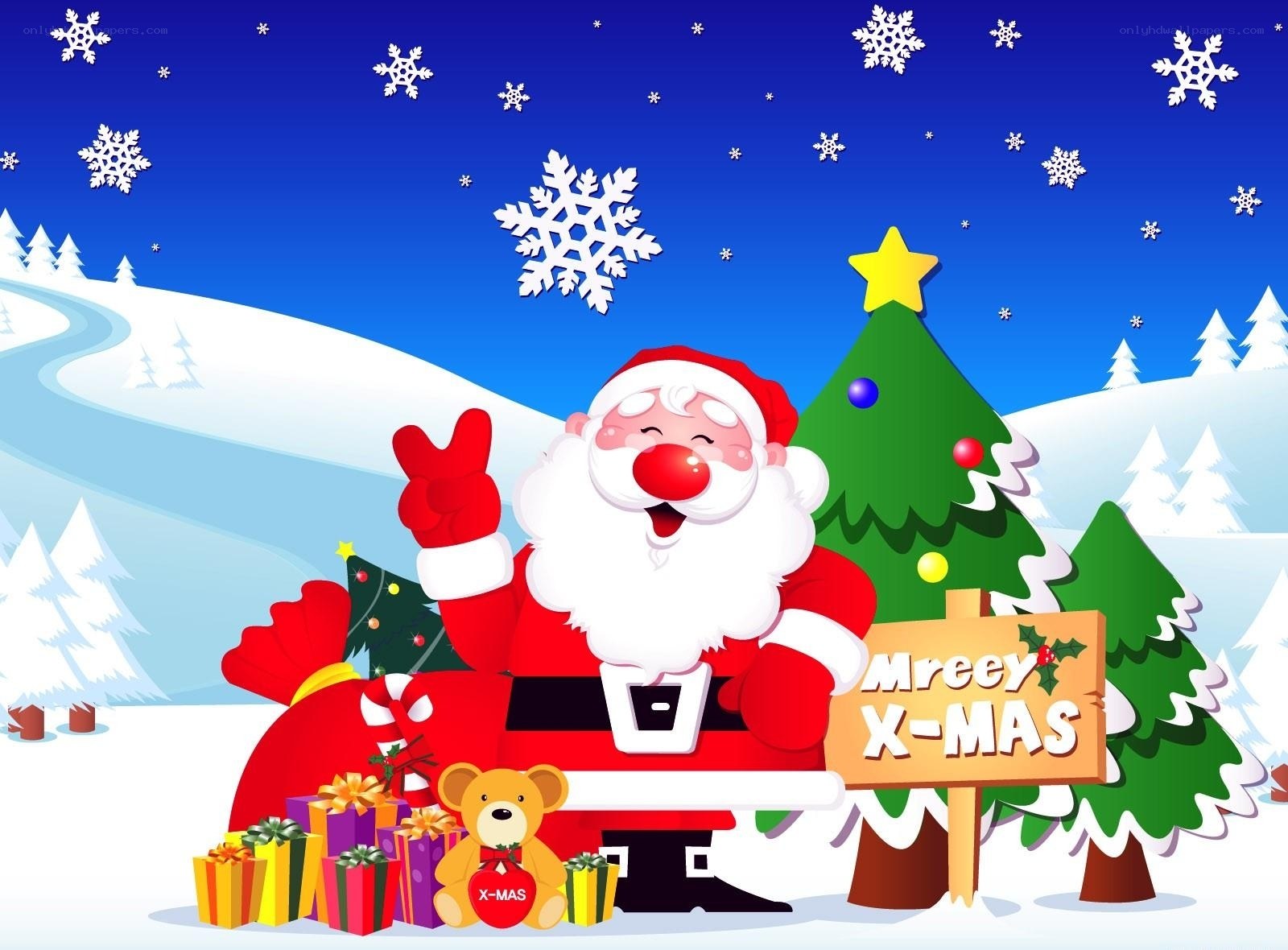 Santa Claus Christmas scene