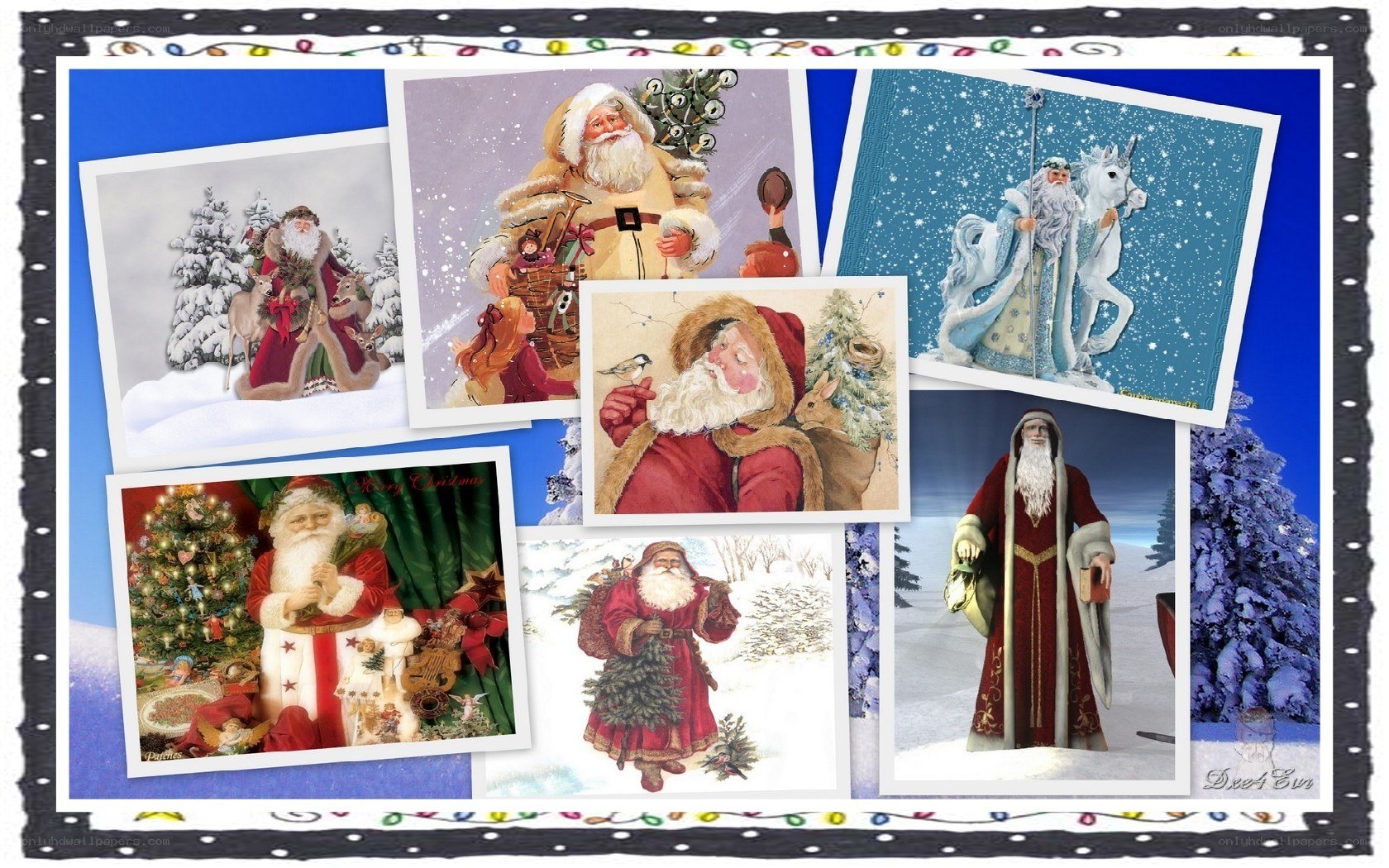 Santa Claus collage