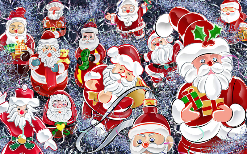 Santa Claus collage