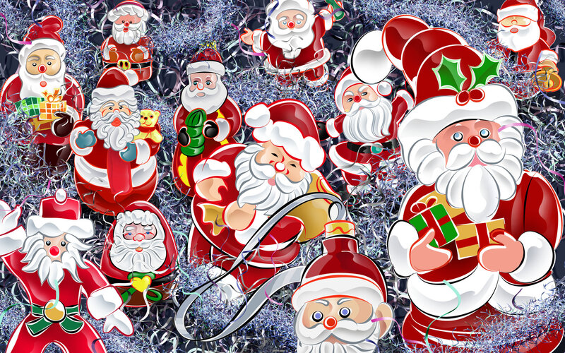 Santa Claus collage
