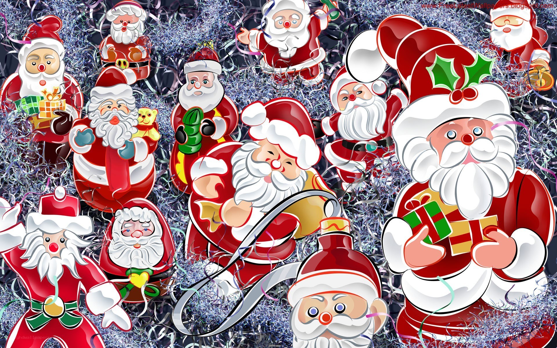 Santa Claus collage wallpaper