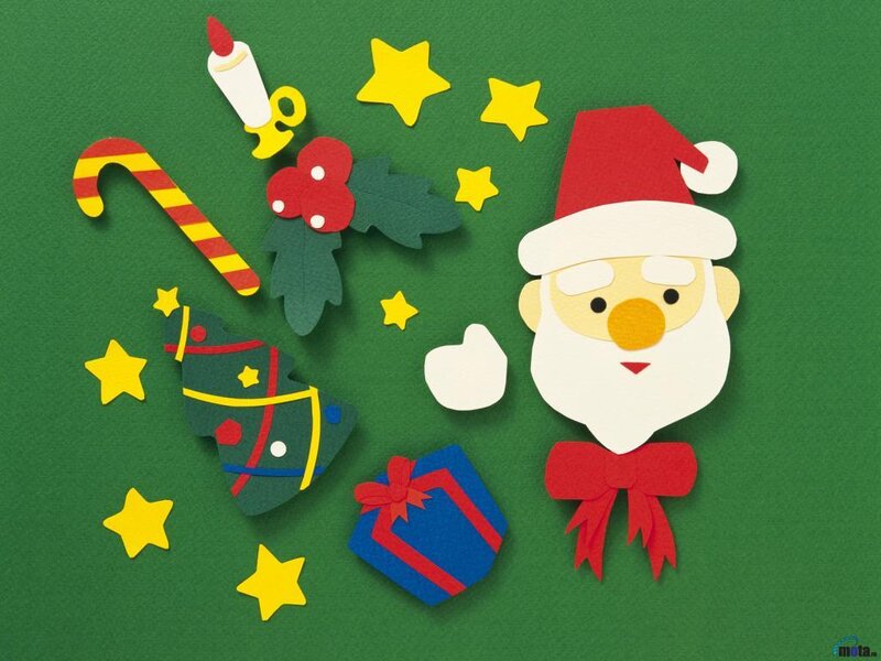 Santa Claus craft collage