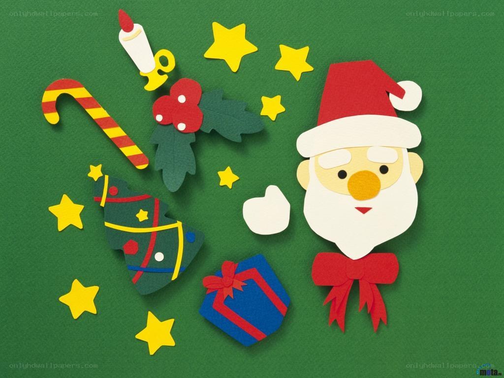 Santa Claus craft collage