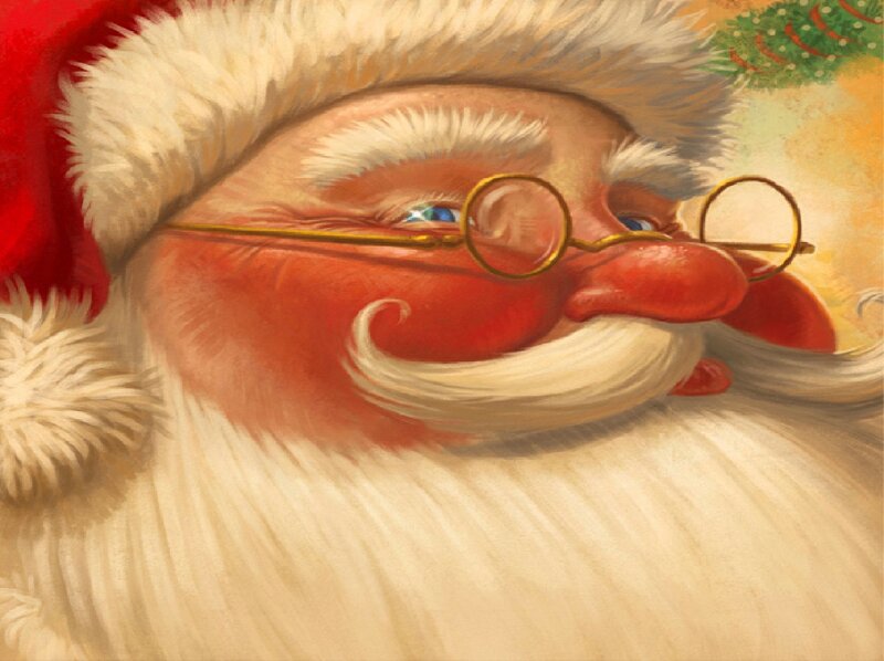 Santa Claus Face — Red