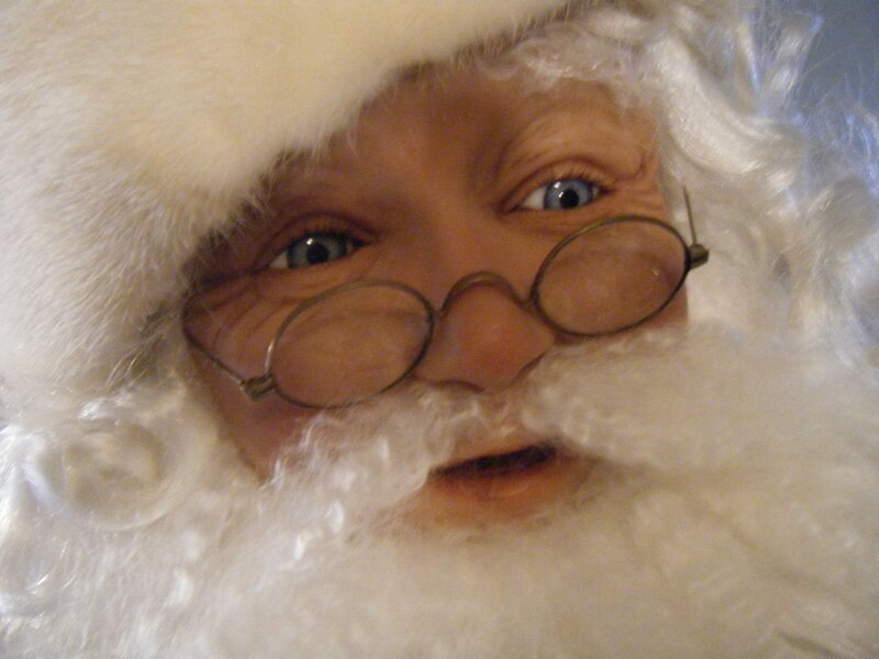 Santa Claus Face — White